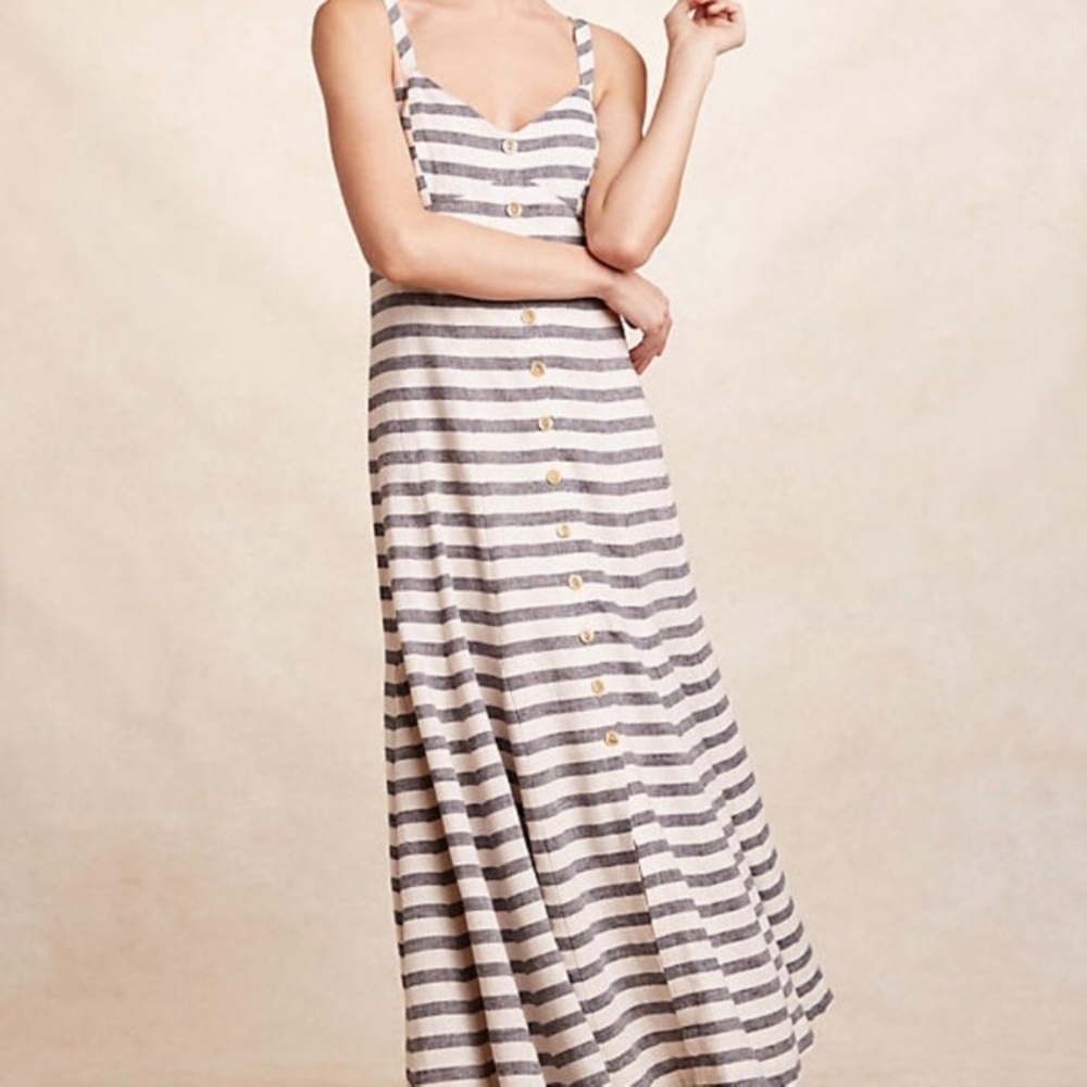 Maeve striped maxi dress
